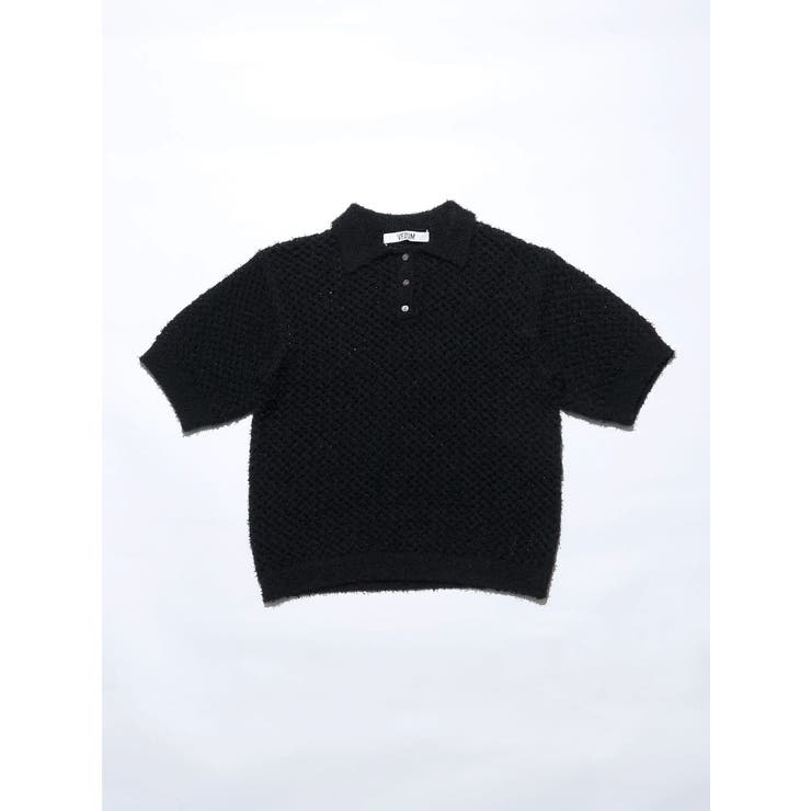【VEQUM】OPEN WORK POLO KNIT | EMODA | 詳細画像23 