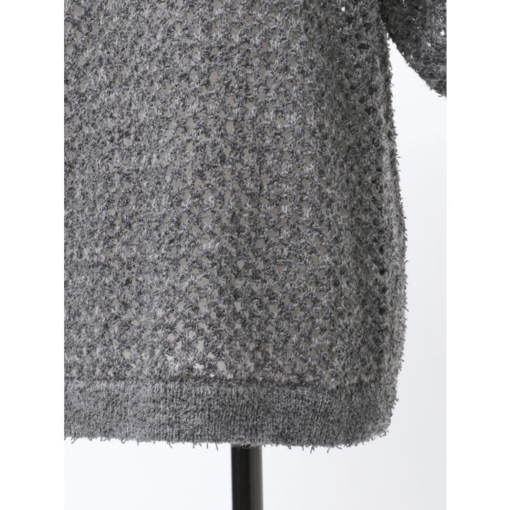 【VEQUM】OPEN WORK POLO KNIT | EMODA | 詳細画像29 