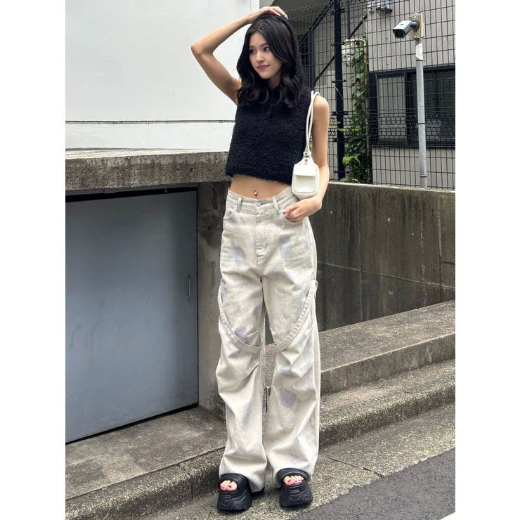 シャギーフードニットタンクトップ | EMODA | 詳細画像16 