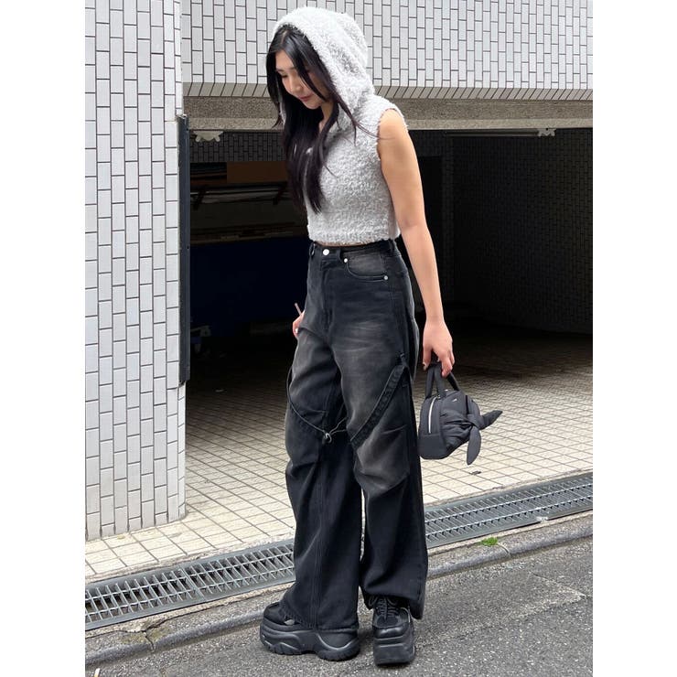 シャギーフードニットタンクトップ | EMODA | 詳細画像18 