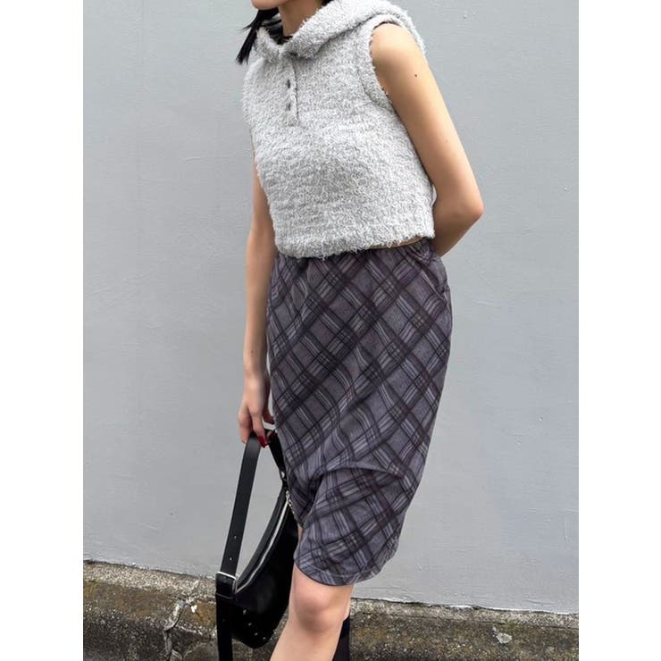 シャギーフードニットタンクトップ | EMODA | 詳細画像19 