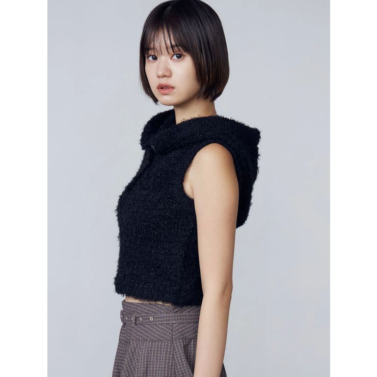 シャギーフードニットタンクトップ | EMODA | 詳細画像42 