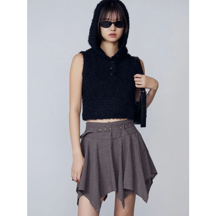 シャギーフードニットタンクトップ | EMODA | 詳細画像45 