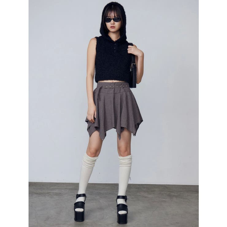 シャギーフードニットタンクトップ | EMODA | 詳細画像46 