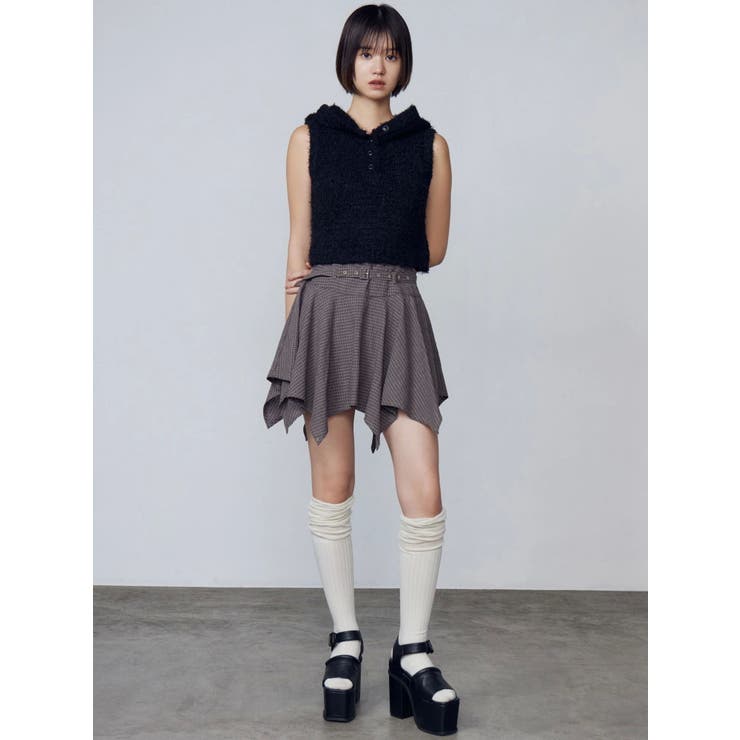 シャギーフードニットタンクトップ | EMODA | 詳細画像47 