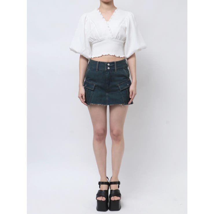 SHIRRING MINI TOP | EMODA | 詳細画像10 