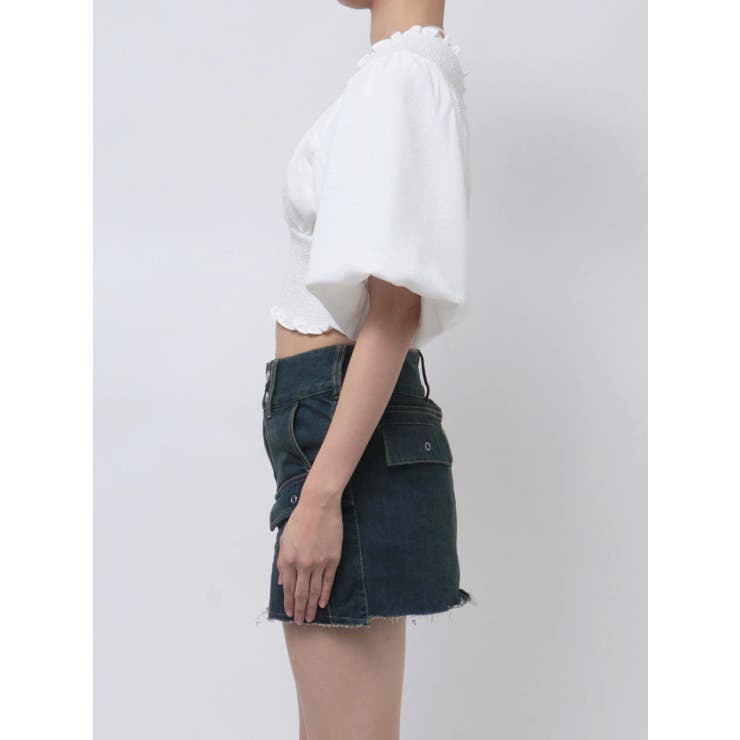 SHIRRING MINI TOP | EMODA | 詳細画像4 