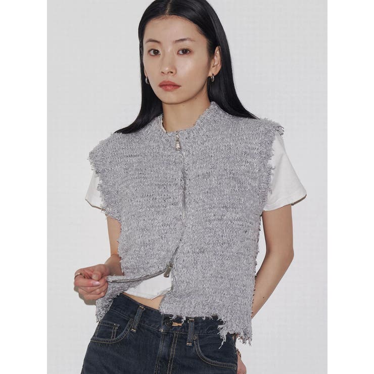【VEQUM】DAMAGE CROPPED T SHIRT | EMODA | 詳細画像18 