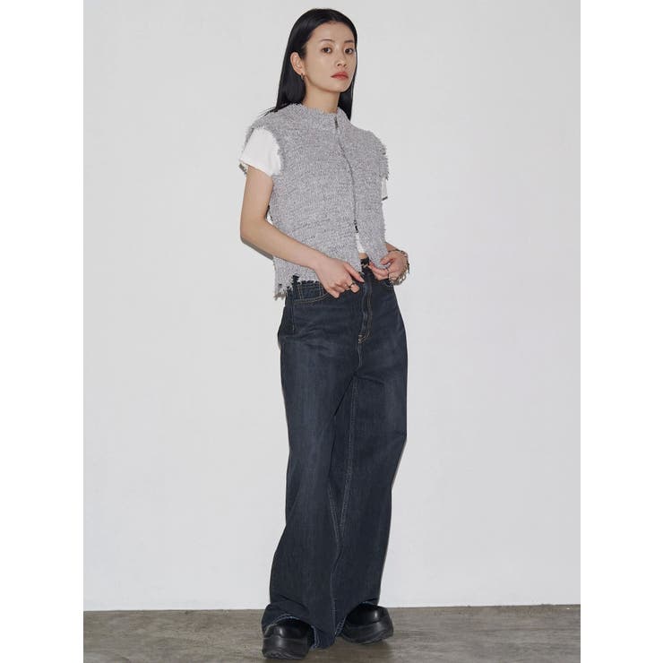 【VEQUM】DAMAGE CROPPED T SHIRT | EMODA | 詳細画像21 