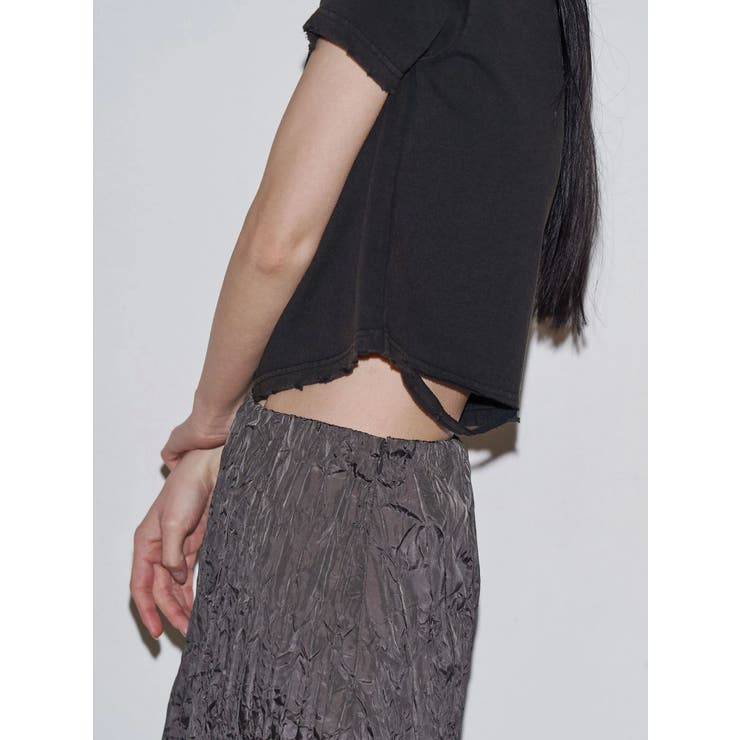 【VEQUM】DAMAGE CROPPED T SHIRT | EMODA | 詳細画像25 