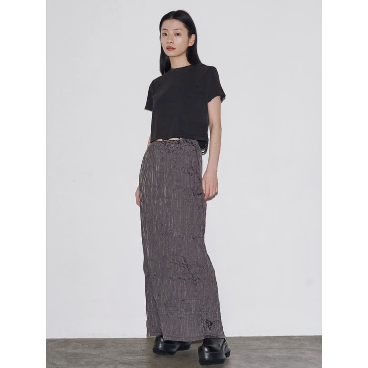 【VEQUM】DAMAGE CROPPED T SHIRT | EMODA | 詳細画像26 