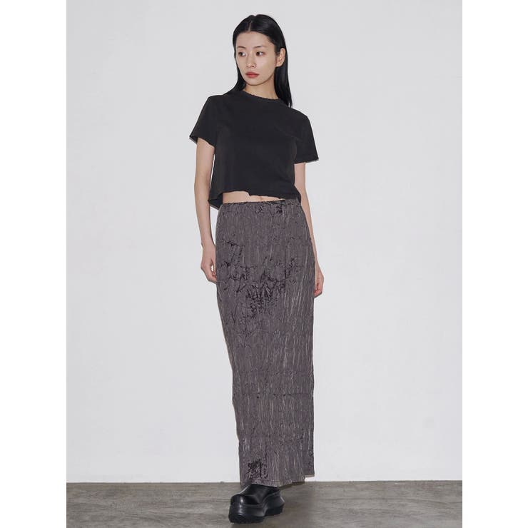【VEQUM】DAMAGE CROPPED T SHIRT | EMODA | 詳細画像27 
