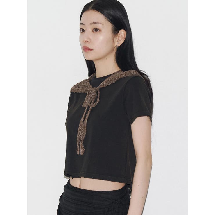 【VEQUM】DAMAGE CROPPED T SHIRT | EMODA | 詳細画像31 