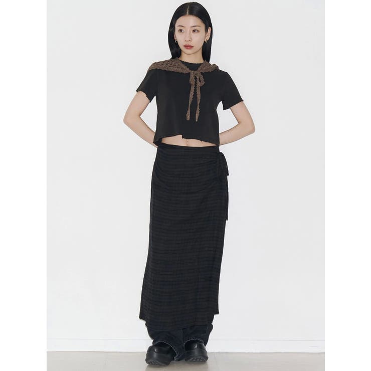 【VEQUM】DAMAGE CROPPED T SHIRT | EMODA | 詳細画像32 