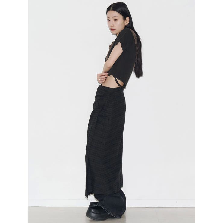 【VEQUM】DAMAGE CROPPED T SHIRT | EMODA | 詳細画像33 