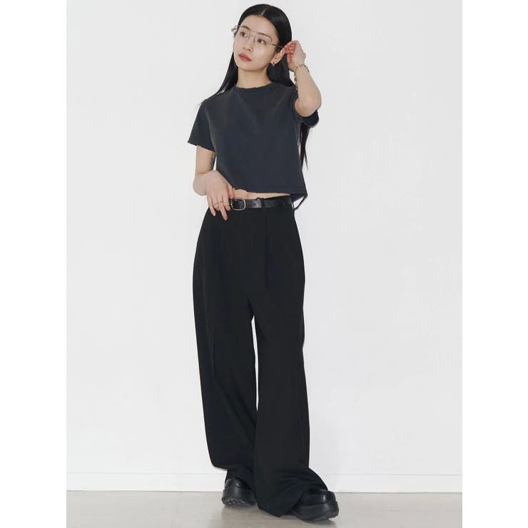 【VEQUM】DAMAGE CROPPED T SHIRT | EMODA | 詳細画像36 