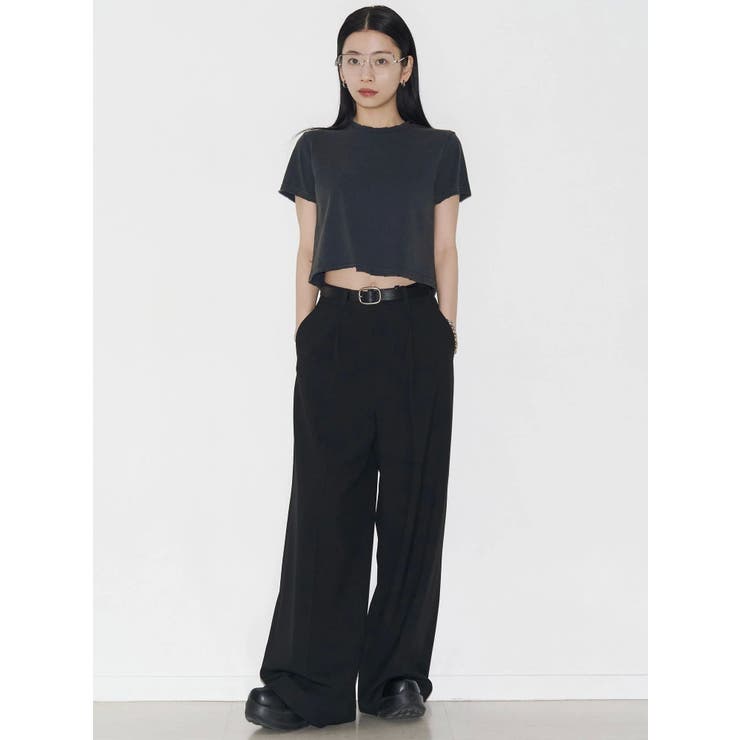 【VEQUM】DAMAGE CROPPED T SHIRT | EMODA | 詳細画像37 