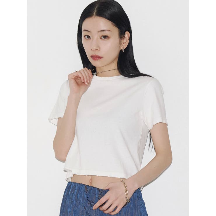 【VEQUM】DAMAGE CROPPED T SHIRT | EMODA | 詳細画像38 