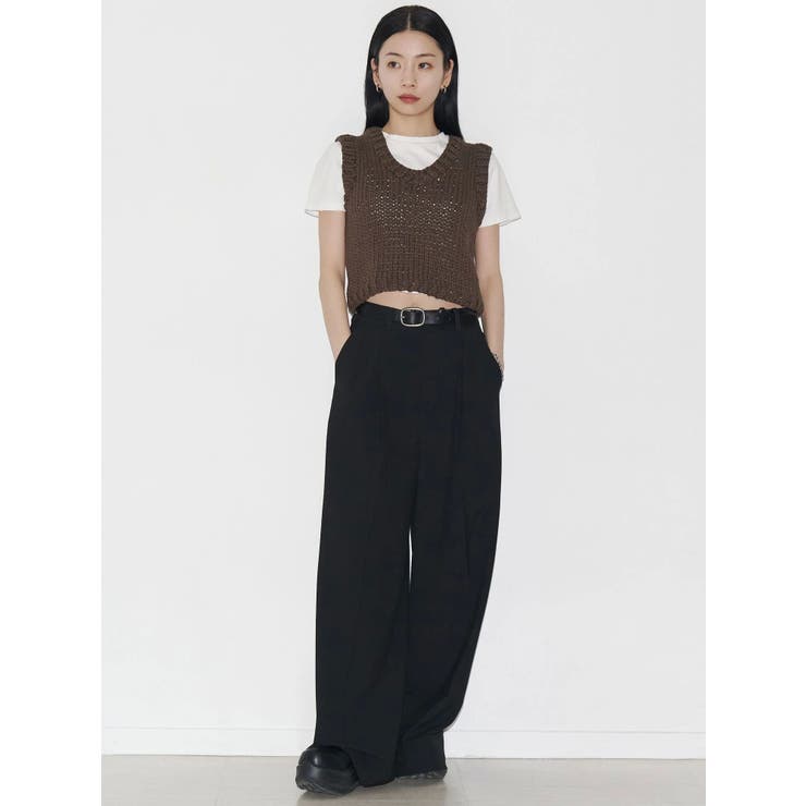 【VEQUM】DAMAGE CROPPED T SHIRT | EMODA | 詳細画像45 