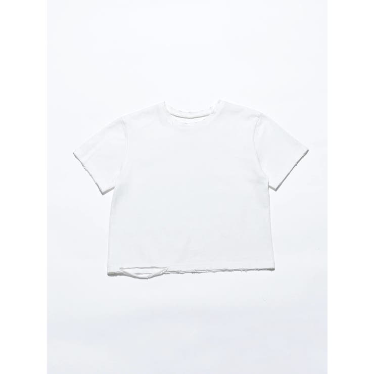 【VEQUM】DAMAGE CROPPED T SHIRT | EMODA | 詳細画像46 