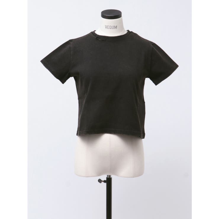 【VEQUM】DAMAGE CROPPED T SHIRT | EMODA | 詳細画像50 