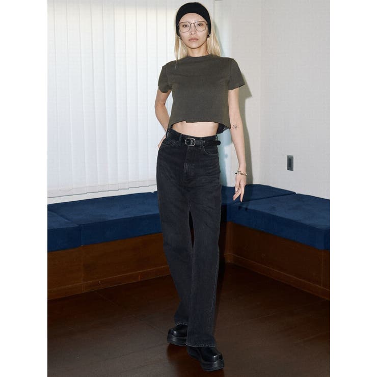 【VEQUM】DAMAGE CROPPED T SHIRT | EMODA | 詳細画像8 