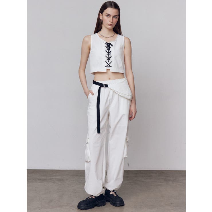 レースアップナイロントップス | EMODA | 詳細画像11 