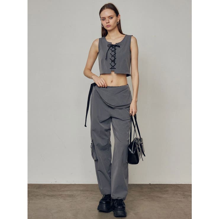 レースアップナイロントップス | EMODA | 詳細画像24 