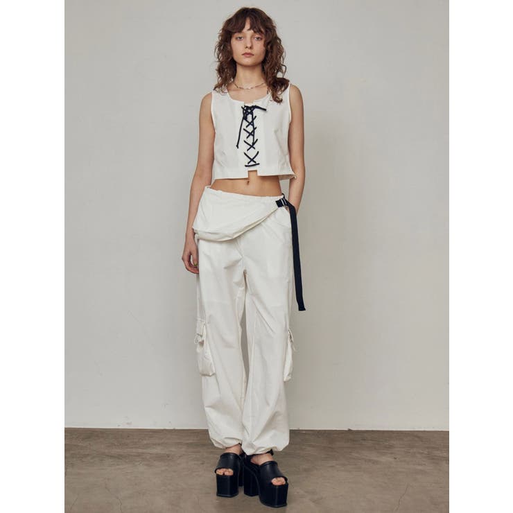 レースアップナイロントップス | EMODA | 詳細画像26 