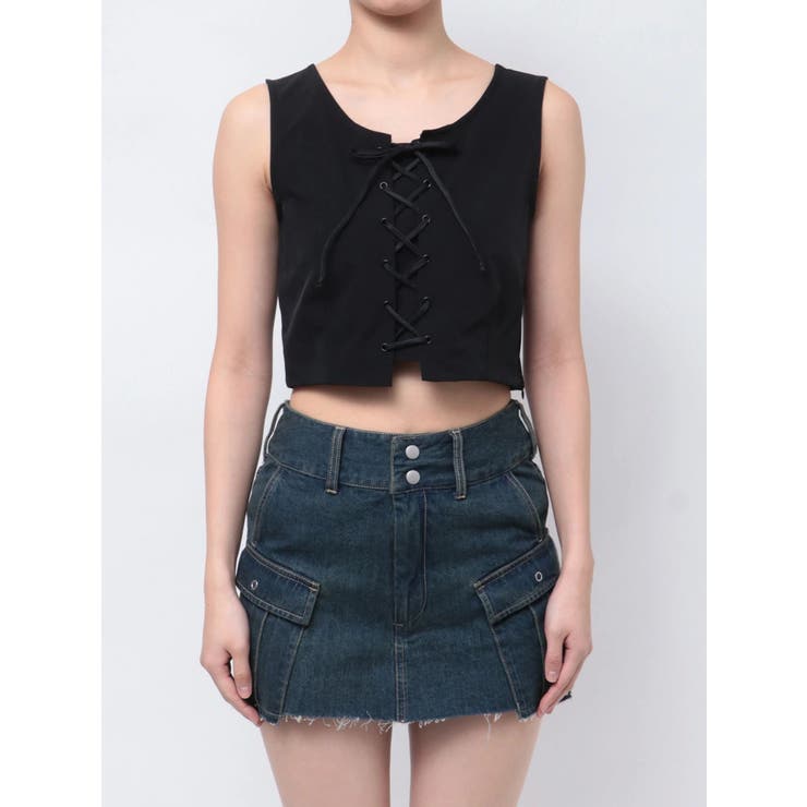 レースアップナイロントップス | EMODA | 詳細画像27 