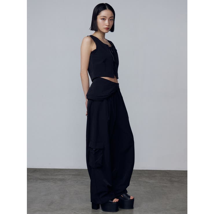 レースアップナイロントップス | EMODA | 詳細画像6 