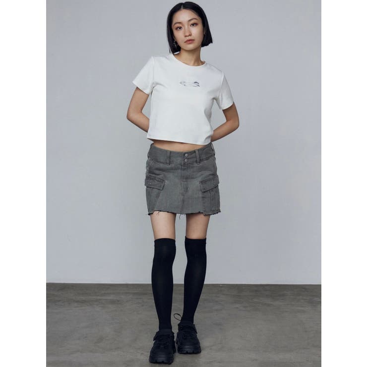 ロゴグラデーションミニマルTシャツ | EMODA | 詳細画像13 