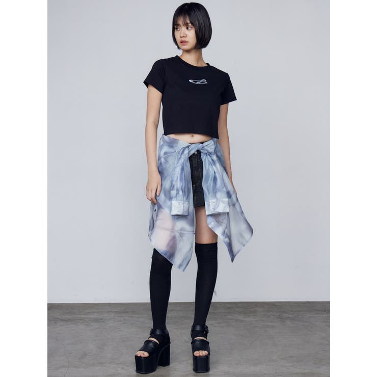 ロゴグラデーションミニマルTシャツ | EMODA | 詳細画像19 