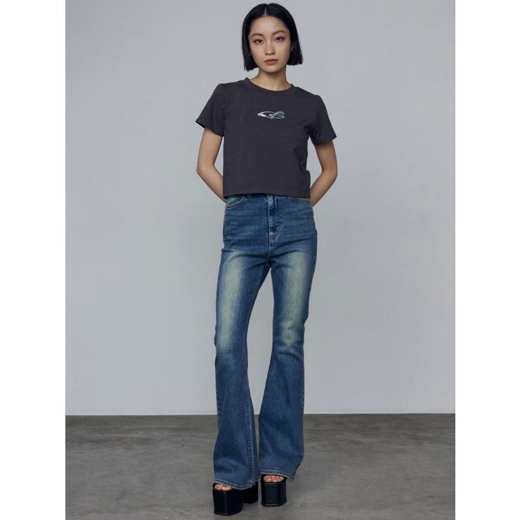 ロゴグラデーションミニマルTシャツ | EMODA | 詳細画像38 
