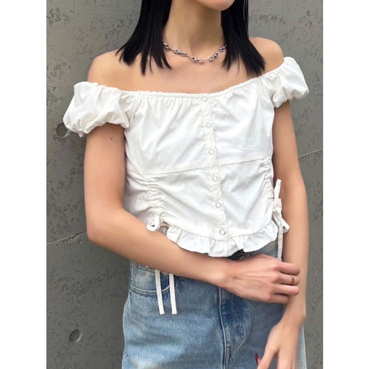 EMODA　ショートスリーブリボントップ 0425227502 EMODA ショートスリーブリボントップ 0425227502|apricot online
