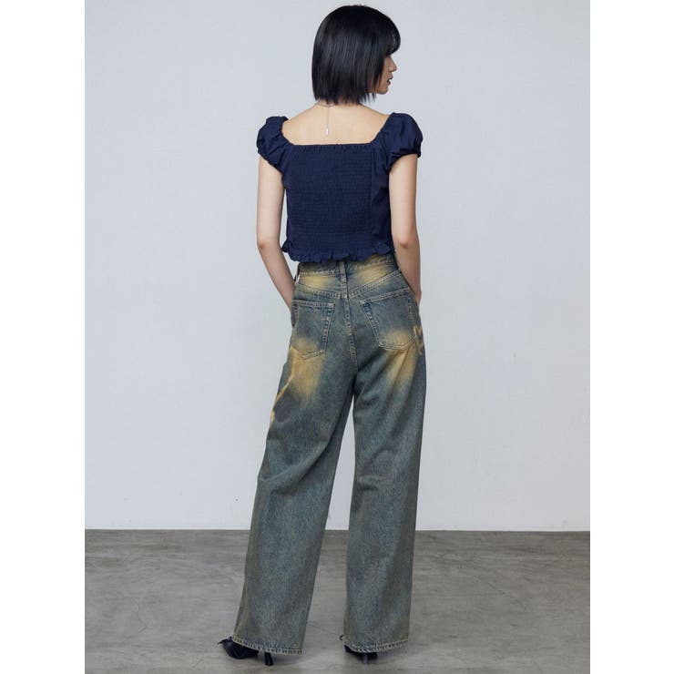 EMODA　ショートスリーブリボントップ 0425227502 EMODA ショートスリーブリボントップ 0425227502|apricot online