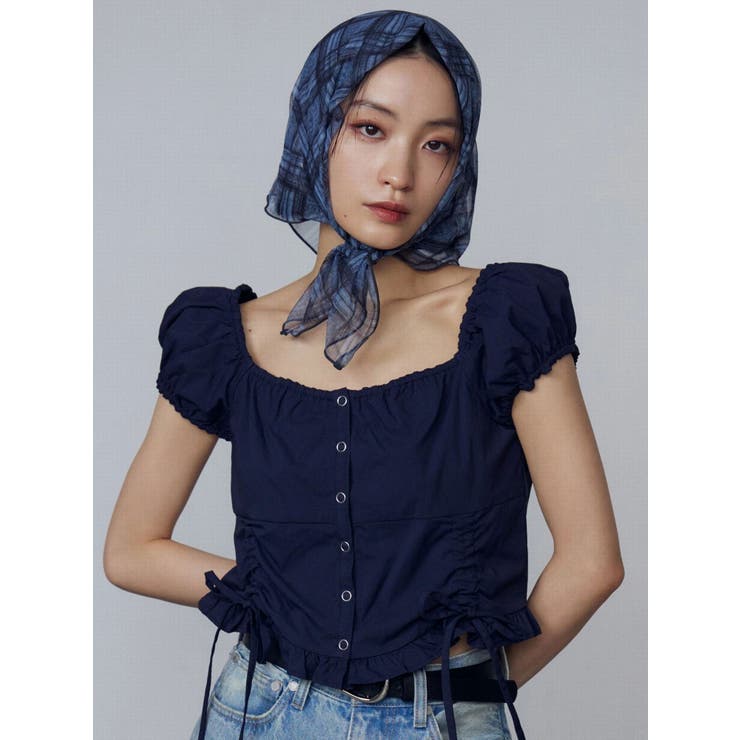 EMODA　ショートスリーブリボントップ 0425227502 EMODA ショートスリーブリボントップ 0425227502|apricot online