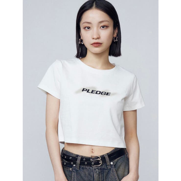 スプレーロゴミニマルTシャツ | EMODA | 詳細画像1 