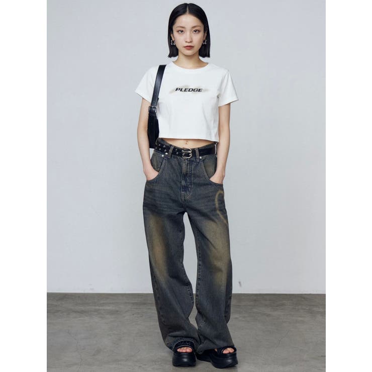 スプレーロゴミニマルTシャツ | EMODA | 詳細画像11 