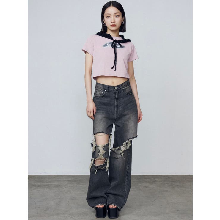 スプレーロゴミニマルTシャツ | EMODA | 詳細画像5 