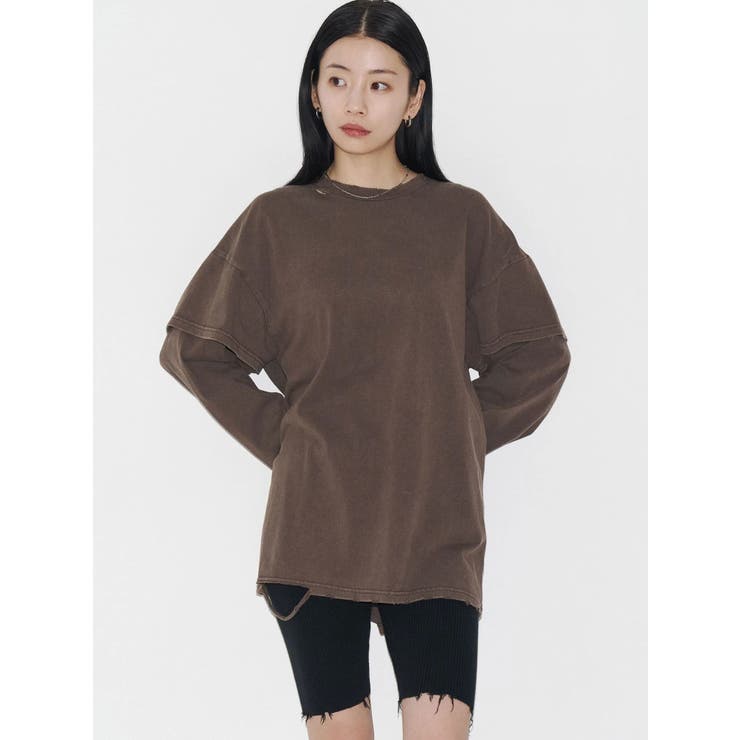 【VEQUM】LAYERED OVER LONG SLEEVE T SHIRT | EMODA | 詳細画像20 
