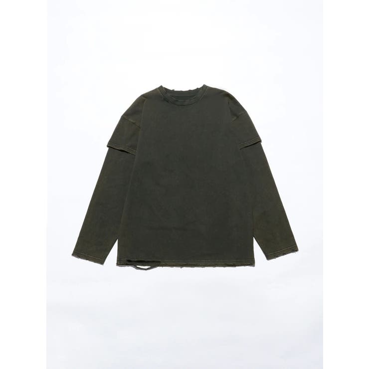 【VEQUM】LAYERED OVER LONG SLEEVE T SHIRT | EMODA | 詳細画像24 