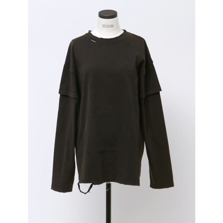 【VEQUM】LAYERED OVER LONG SLEEVE T SHIRT | EMODA | 詳細画像26 