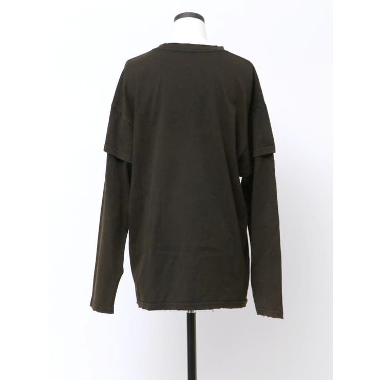 【VEQUM】LAYERED OVER LONG SLEEVE T SHIRT | EMODA | 詳細画像28 