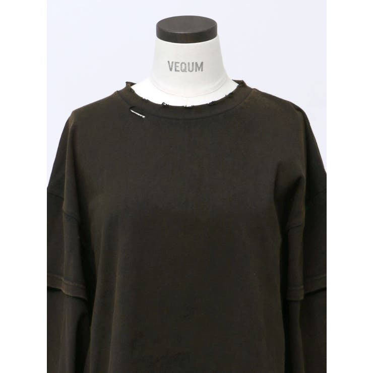 【VEQUM】LAYERED OVER LONG SLEEVE T SHIRT | EMODA | 詳細画像29 