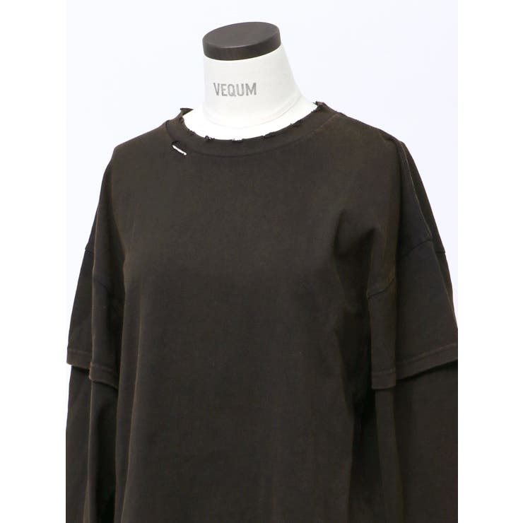 【VEQUM】LAYERED OVER LONG SLEEVE T SHIRT | EMODA | 詳細画像30 