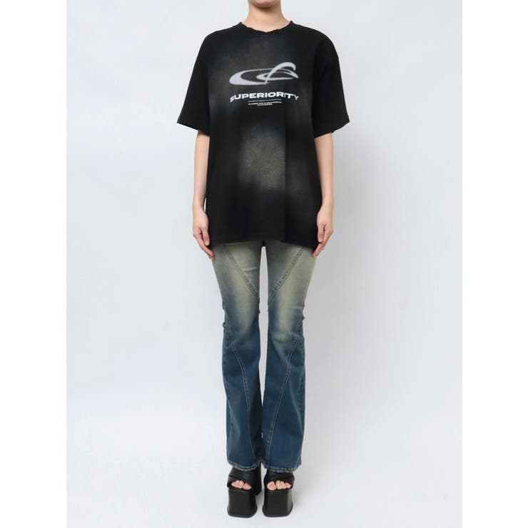 アートグラフィックオーバーTシャツ[品番：MKSW0063865]｜EMODA