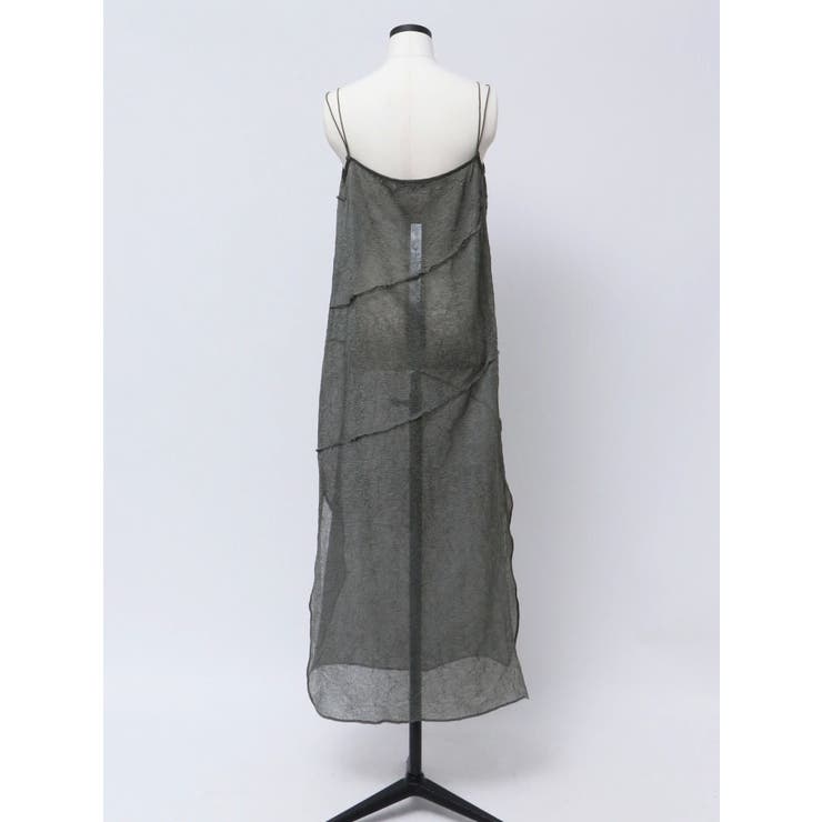 VEQUM】CHAMBRAY SHEER MAXI ONE PIECE[品番：MKSW0064606