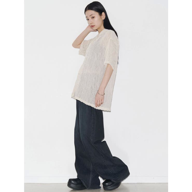 【VEQUM】SHEER BOXY SHIRT | EMODA | 詳細画像10 