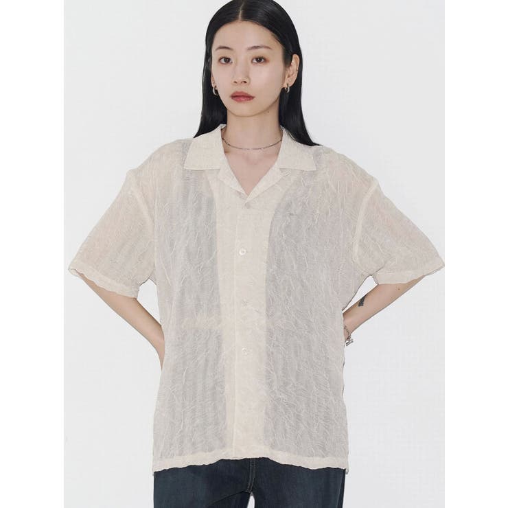 【VEQUM】SHEER BOXY SHIRT | EMODA | 詳細画像7 